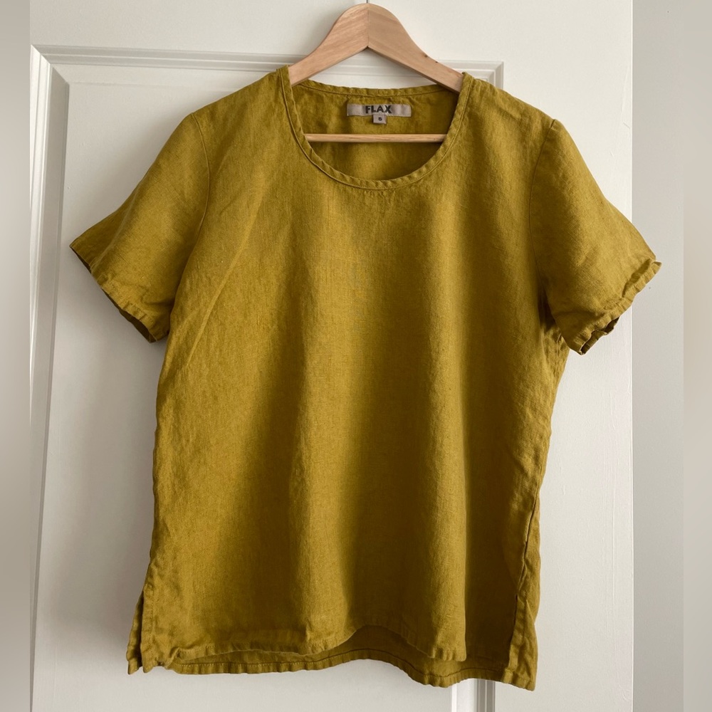 Flax linen top — size S